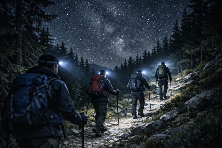 Randonnée nocturne : préparer une sortie sûre et respectueuse de l&rsquo;environnement